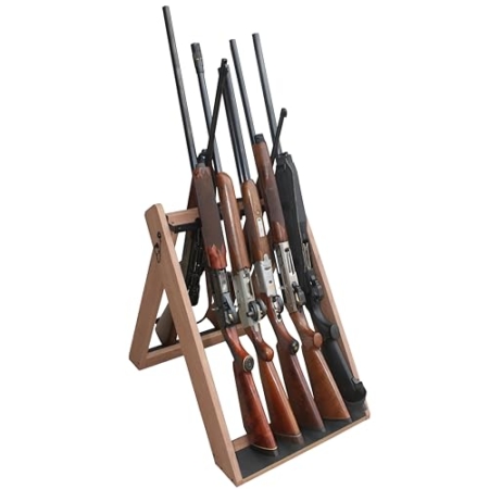 Portable Folding 10-Gun Storage Rack | Rush Creek Creations