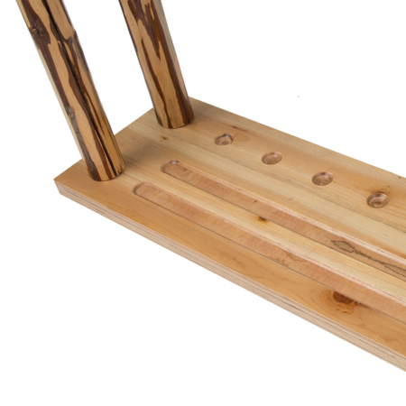 Pool Stick Holder Floor Stand- Billiards Pool Cue Rack Oak Solid Wooden black