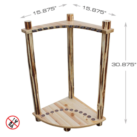 12 Rod Corner Fishing Rod Holder | Rush Creek Creations
