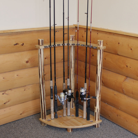 12 Rod Corner Fishing Rod Holder | Rush Creek Creations 12 Rod Corner Fishing Rod Holder | Rush Creek Creations