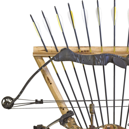 Arrow Display Rack Rustic Wall-Mounted Archery Display Rack • Rush Creek Creations
