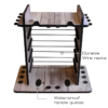 383009C_sm Fishing rod holder for 14 rods with durable wire racks and waterproof handle guides.