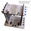 383009D_sm Fishing rod rack for 14 rods with soft rod clips and adjustable taper.