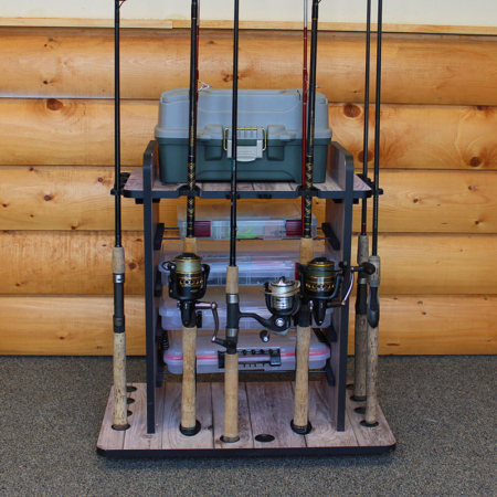 14 Rod Fishing Rod Holder Rack | Rush Creek Creations