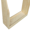 394001 REALTREE 7-Gun Floor Rack C Wood freestanding rifle display indoor storage rack.