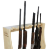 394001 REALTREE 7-Gun Floor Rack E 7-gun freestanding white wood storage rack hold 5 shotgun.