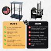 Adjustable fishing rod and gear holder with Dura Shield protective coating, durable storage rack.