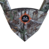 394008 RealTree 2in1 Bow Rack C Crossbow rack shows the corner edge with realtree logo in the center.