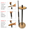 ExtpostC_sm Three-step guide to add an extension to a fishing rod rack and reattach the top plate.