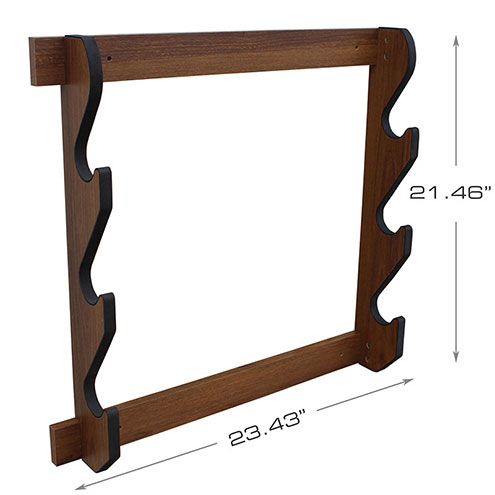 Ikkle Gun Rack Freestanding Rifle Racks, Heavy Duty Wooden Shotgun Rack Indoor, Adjustable Rifle Storage With Soft Pads, Vertical Gun Display Stand, Holds 9 Long Guns