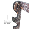 Wall Mounted 5 Gun Rack with Deep Groove Padded Gun Rests.