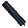 extpost_sm Black metal extension post with threaded connector for rack adjustment.