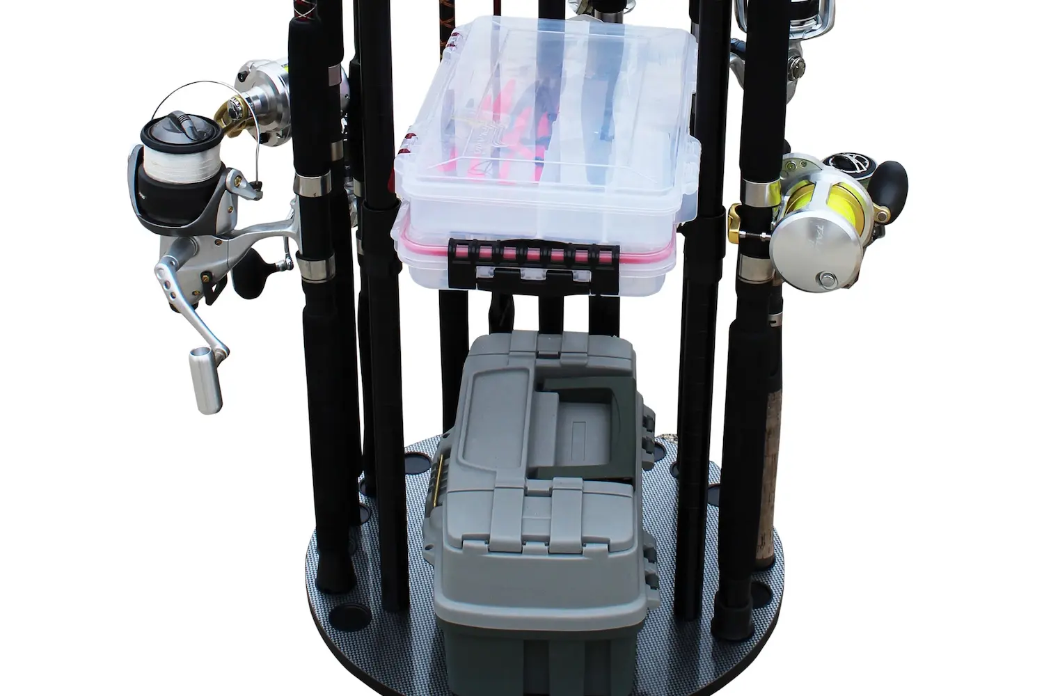 17-Rod Fishing Rack & Tackle Box | Rush Creek Creations