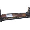 Realtree Edge camo laminate finish wall rack with display single gun.