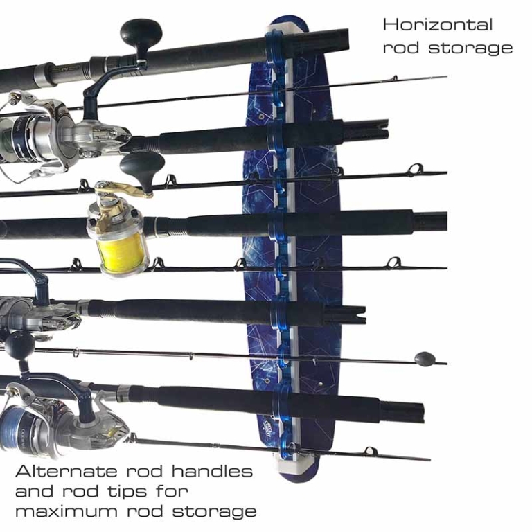Reel Salty 10-Rod Offshore/Inshore Waterproof Fishing Pole Holders ...