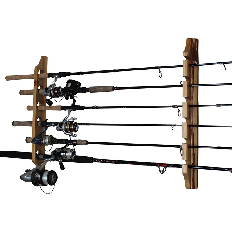 Ducurt Fishing Rod Holders Vertical Rod Rack, Fishing Pole Holders for Garage, Wall, Ceiling Rod Stand