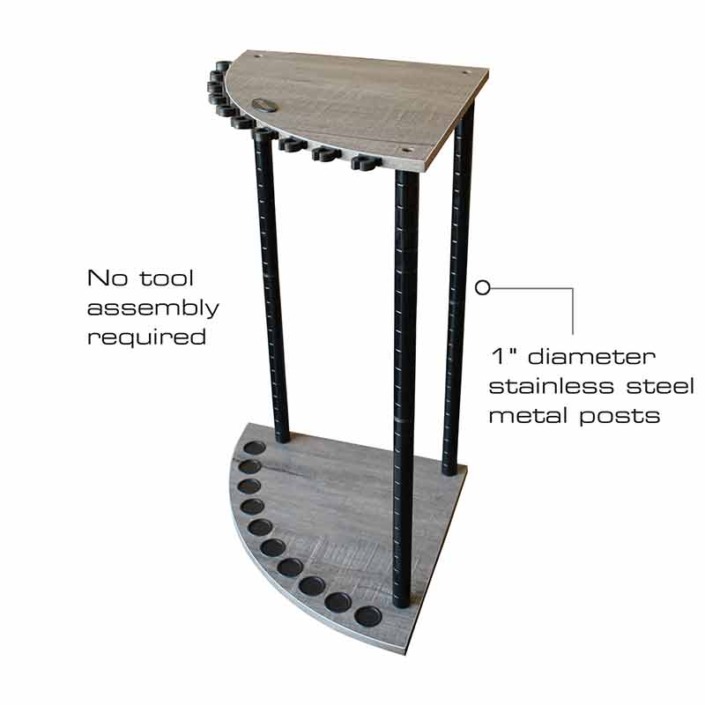 Rush Creek Creations Fishing Rod Holder, 10Rod Fishing Pole Holder