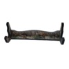 Realtree edge pattern wall single gun display rack with curved shelf and side support holders.