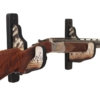 Single gun hook for wall display rack with American design and hold a shotgun.