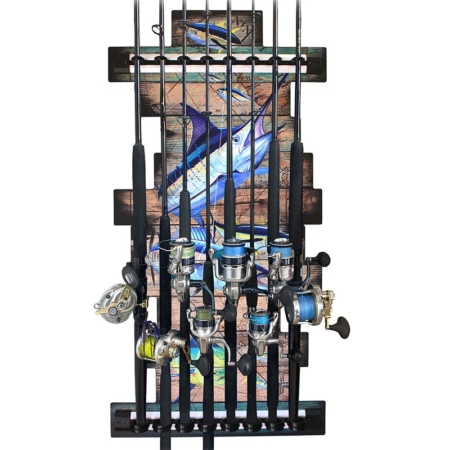 Mahi 10-Holder Fishing Rod Rack (Interlocking)