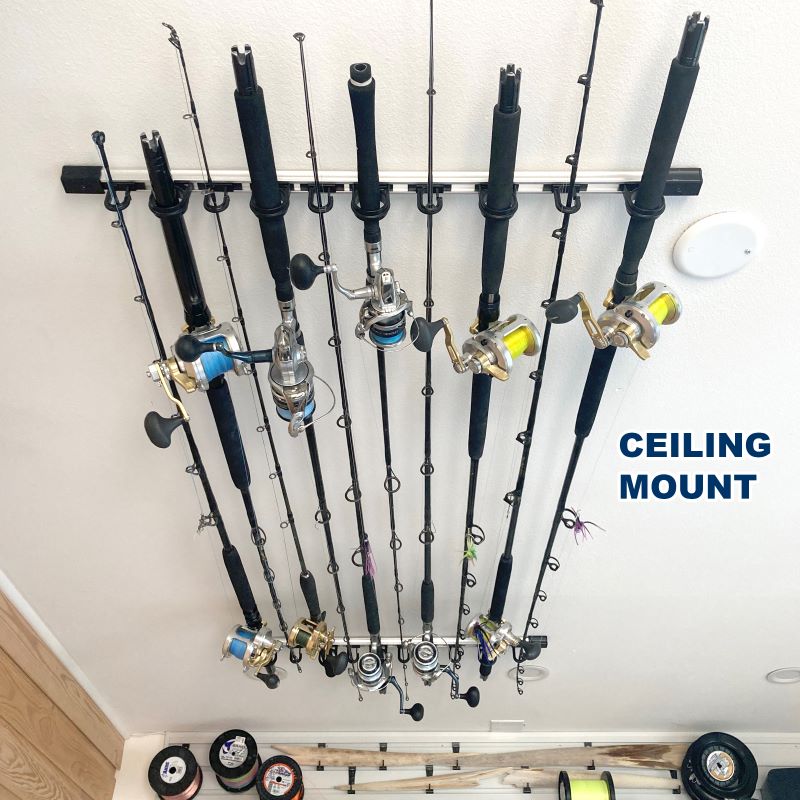  StoreYourBoard Fishing Rod Storage Rack, Holds 24 Fishing Rods  and Reels, Weatherproof, Indoor and Outdoor Storage Stand : Sports &  Outdoors