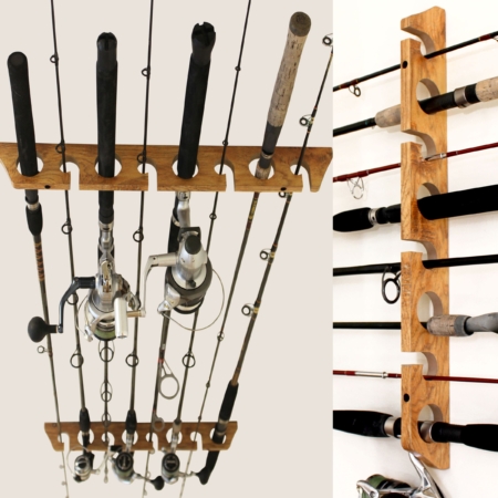 XAVSWRDE 20 PCS Wall Mounted Fishing Rod Storage Clamps Fishing Pole Holder  Clip Portable Fishing Rod Organizer Rack Billiards Pool Cue Rack with 40  PCS Screws for Most Type Fishing Pole Combos