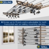 383025 4 Ceiling and wall fishing rod holder for 11 rods.