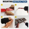 383025 5 Step-by-step mounting instructions for fishing rack.