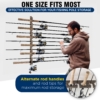383025 6 Space-saving solution for fishing pole and reel storage stored 11 rods.