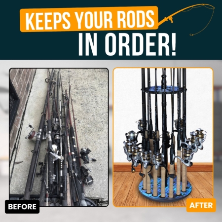 fishing pole rod holders for sale 1Pair Storage Rack, Horizontal Wall Mount Fishing Holder Storage Organizer Garage & Cabin & Basement - Holds up to 5 Rod rigger style rod holder available Ozark Trail Marine Fishing Triple