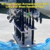 Reel Salty bi-level design fishing rod holder for organized saltwater rod storage.