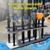 Reel Salty 11-rod fishing rod holder rack for saltwater rods and reel combo storage.