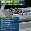 5-rod fishing pole holder for truck beds, ideal for fly fishing, ice fishing, and inshore saltwater rod storage.