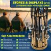 700035_life-1030x1030 Fishing pole rack storing and displaying up to 24 rods and reels for all rod types.