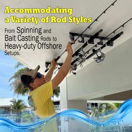 garage ceiling fishing rod holder Door Rack | Cobra Rack Available in 23.5 and 36 lengths Ceiling Fishing Pole Ceiling Mount