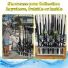 Fishing Rod Holder to Store and Showcase Your Collection Indoors or Outdoors.