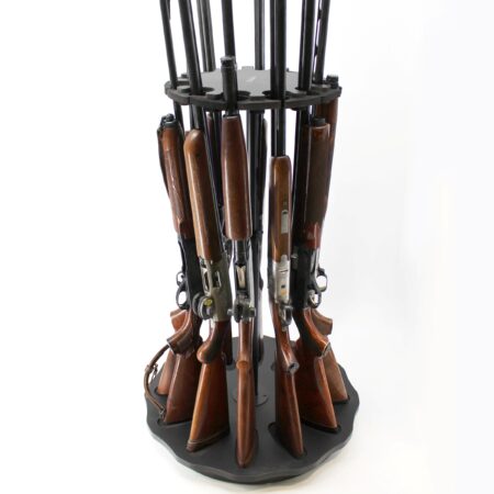 Black 12 Gun Spinning Storage Rack