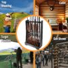 383059 anywhere 6 Freestanding firearm rack with individual slots for 8 guns.