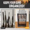 383059 before after 7 Keep firearms organized before and after use with this 8-gun rack.