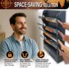 384091 4gun Space-saving gun storage solution for rifles and shotguns.