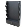 384091 main Secure wall gun rack with storage shelf and locking drawer for 4 guns.