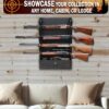 384091 showcase Decorative gun storage rack perfect for any cabin or lodge display.