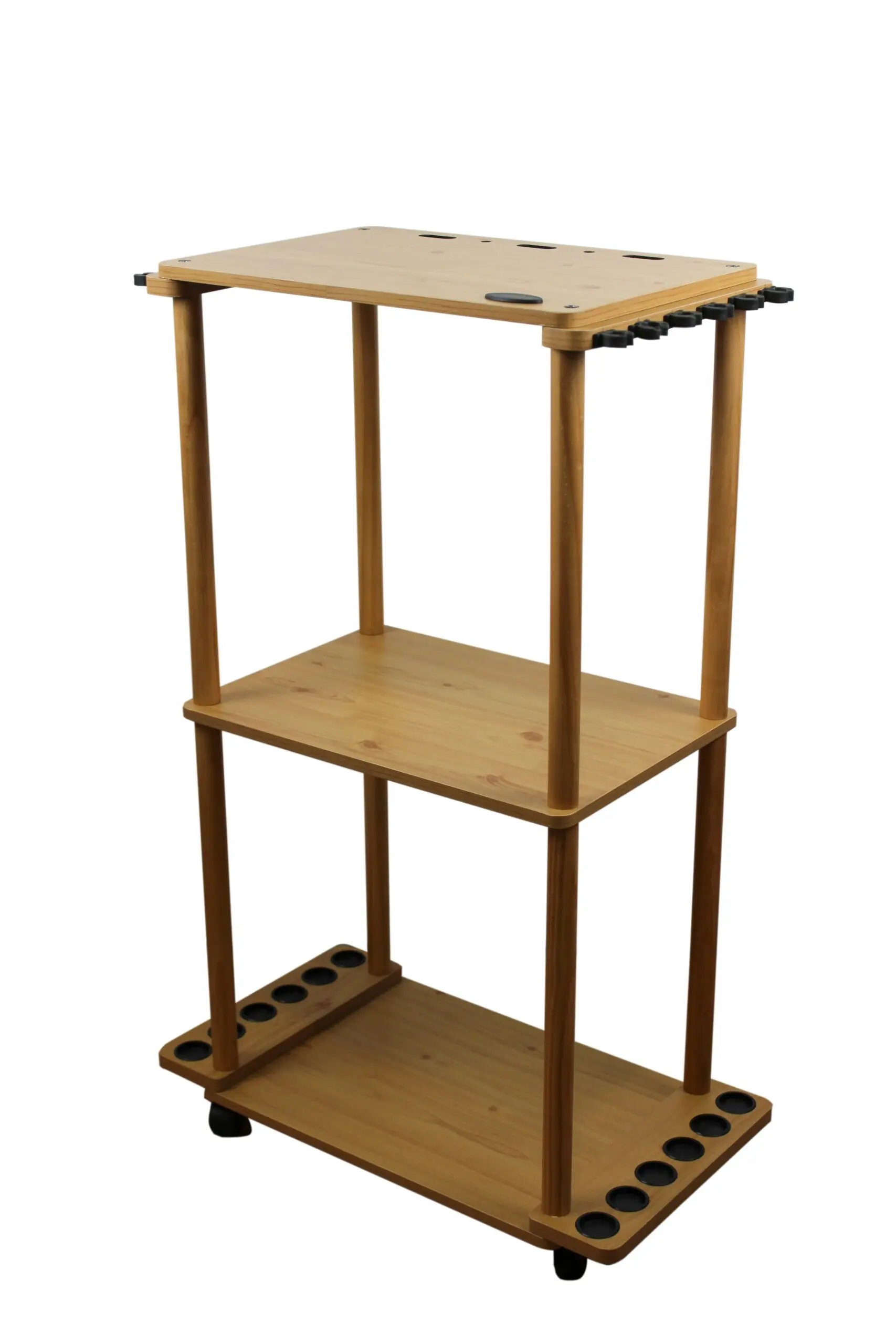12 Rod Fishing Pole Rack Tackle Cart | Rush Creek Creations
