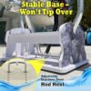 906362_image4 Fishing rod holder with stainless steel rod rests and stable base.