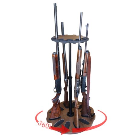 Adjustable Height Rotating 12-Gun Storage Rack