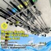 Marine-grade fishing pole holder stores up to 11 rods and reels securely.