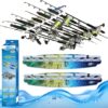 Mahi 11-rod fishing rod rack for wall or ceiling storage with rod and reel combos.