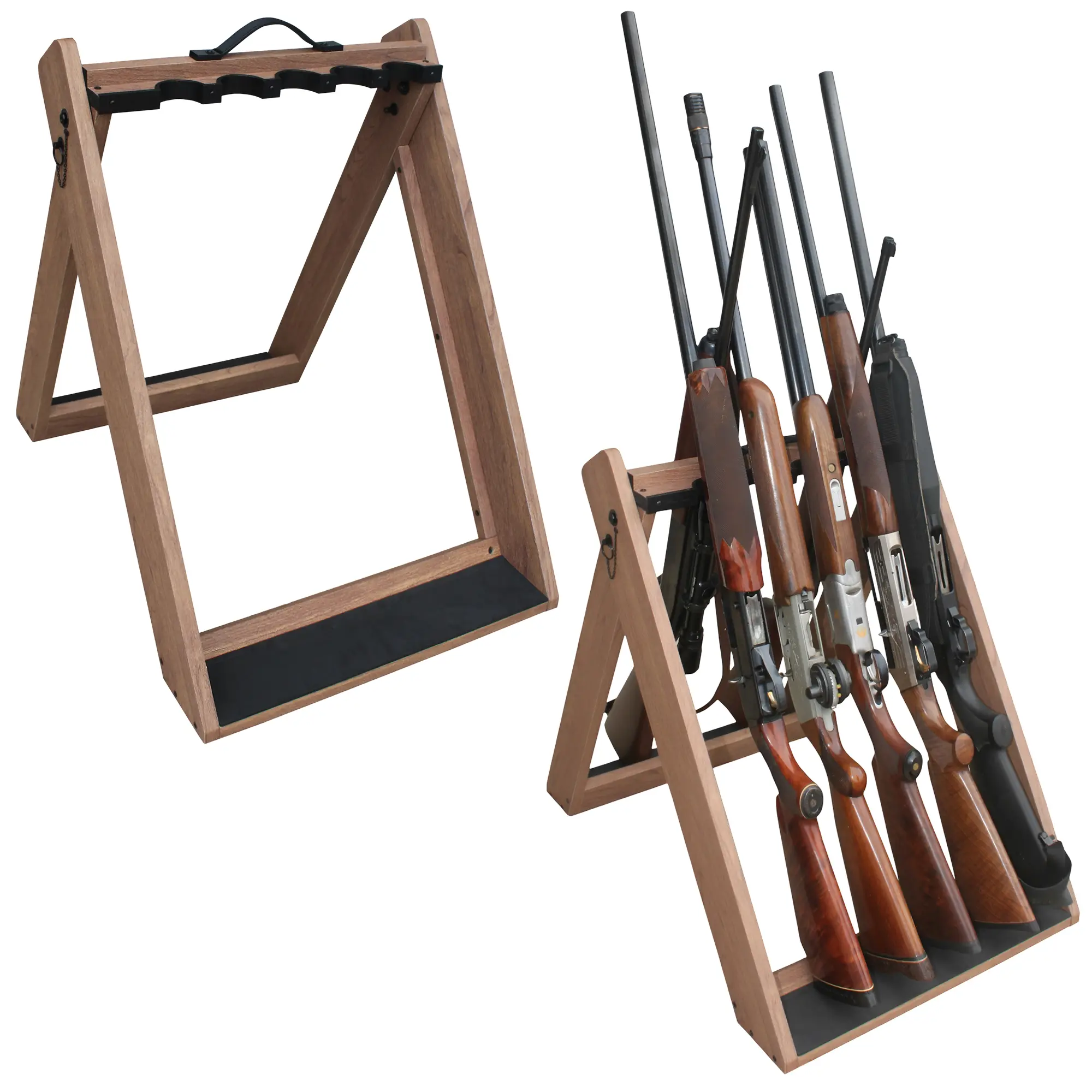 Portable Folding 10-Gun Storage Rack | Rush Creek Creations