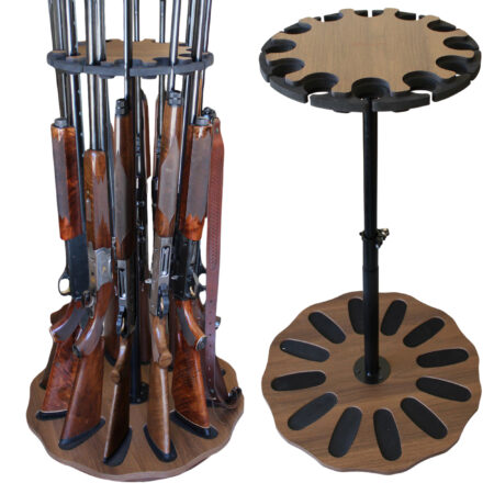Adjustable Height Rotating 12-Gun Storage Rack